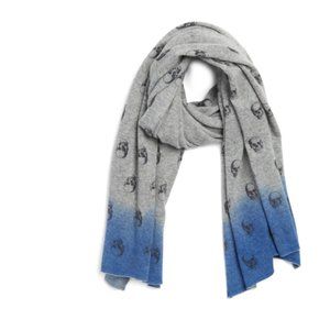 Skull Cashmere | Triston Skull Print Cashmere Scarf